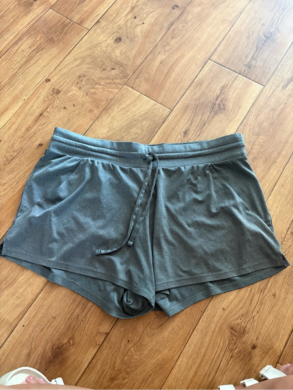 all in motion Women's Charcoal Gray Bike Shorts with Drawstring